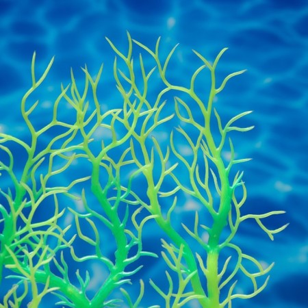 The plant is artificial aquarium, luminous, 20 cm, green-2