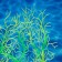 The plant is artificial aquarium, luminous, 20 cm, green