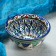 PIALA RISTAN CIRAMICA "Flowers", 8.5 cm, small cognac, mix