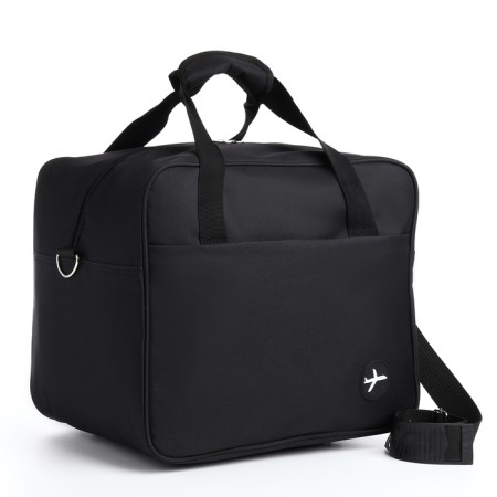 Road bag with lightning, long belt, black color
