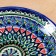 Largan Rishtan ceramics "Patterns", 25 cm, blue