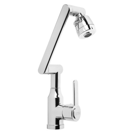 Kitchen mixer Zein Z3707, adjustable pouring 25 cm high, aerator 2 mode, chrome-6