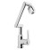 Kitchen mixer Zein Z3707, adjustable pouring 25 cm high, aerator 2 mode, chrome