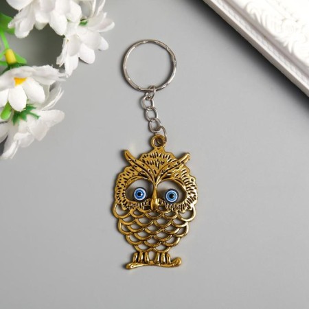 Front metal "Openwork owl" 5.3x3.5 cm