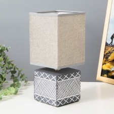 Rufi table lamp E14 40W gray 12.5x12.5x29 cm Risalux