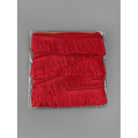Braid "fringe", 7 cm, 12 ± 1 m, wide, burgundy color-2