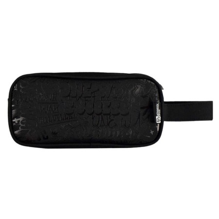 Penal soft, 1 department, 90 x 190 x 15 mm, voluminous, punk Phoenix with a pen, black 66334-3