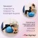 Fitball ONLYTOP, D = 75 cm, 1000 g, anti -wings, blue color