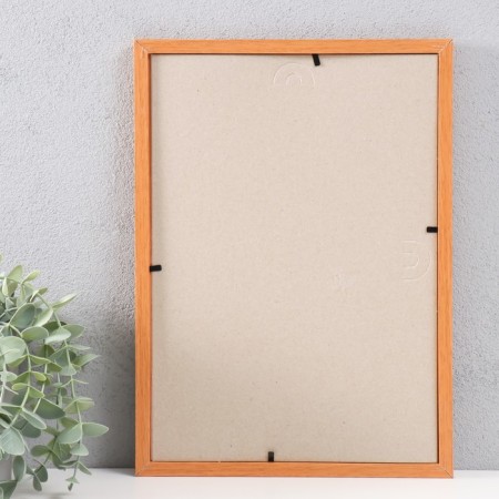 Photo frame MDF 21x30 cm, No. 5 "Simple", Milan nut (plastic screen)-2