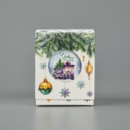 New Year's Bonbonniere “Snow Shar”, 6.2 x 7 x 6.2 cm, New Year-1