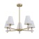 Freya FR5371CL-05BS PIETRA, 495x325x245 mm ceiling lamp, E14, 5x40W, brass color