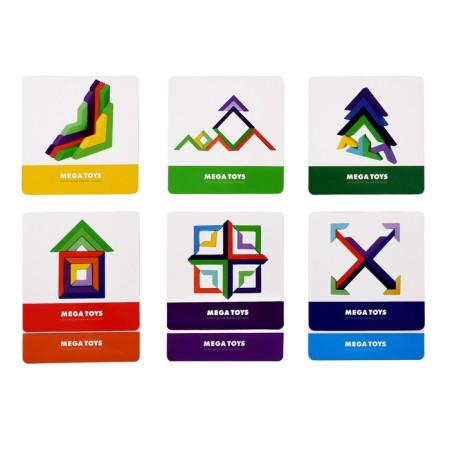 Geometric Rainbow geometric designer, in a wooden box-5