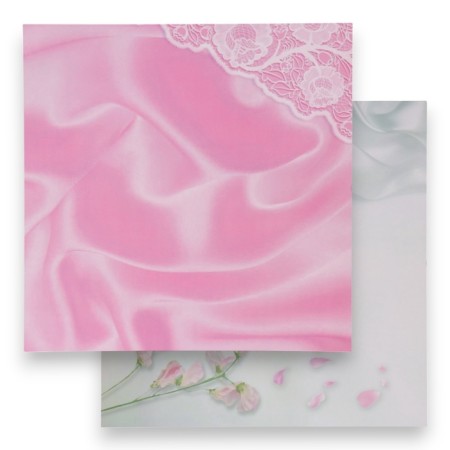 Photophone bilateral cardboard density 350 g "silk, lace and flowers" 50x50 cm-1