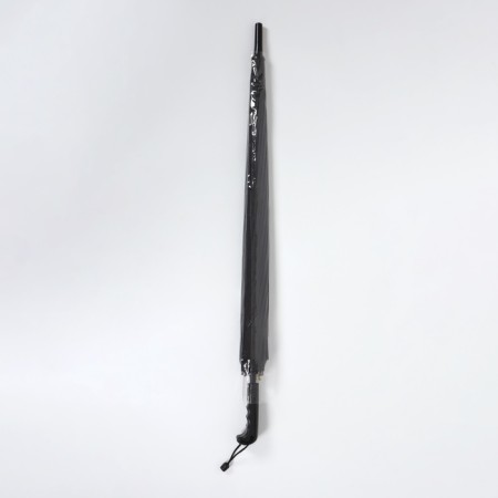 Umbrella - semi -automatic cane "plain", 16 knitting needles, r = 59 cm, black color-3