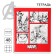 Notebook 48 sheets in a cage, cardboard cover, Avengers