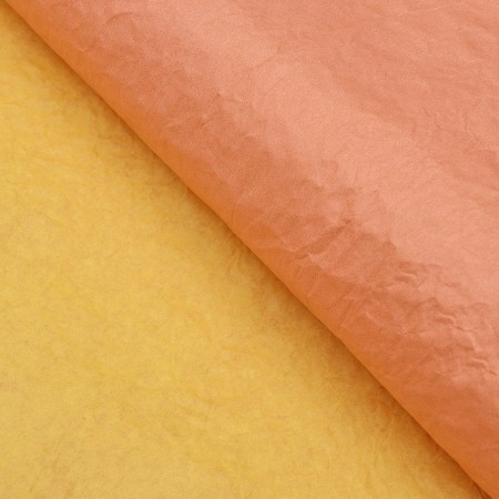 Packaging paper "Ecolux two-color", mix orange-yellow pastel, 0.67 x 5 m-5