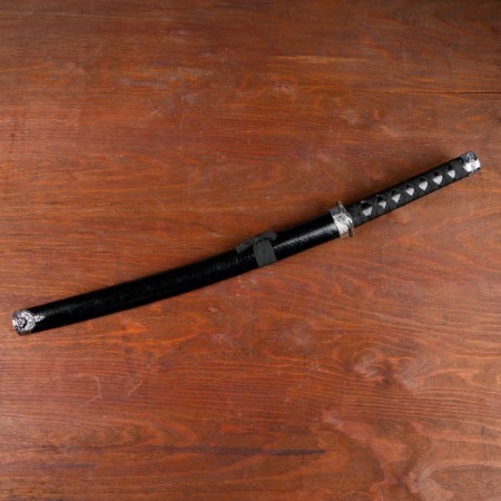 Suv. Product Katana 3V1 on a stand, scabbard to leatherette, black reptile 47/70/89cm-2