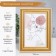 Photo frame plastic 10x15 cm "Small mesh" gold with double gold stroke 18.3x13.5 cm