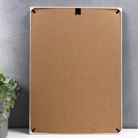 Photo frame plastic L-1 21x30 cm white (plastic screen)-2