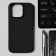 Hoco Case for iPhone 14 Pro, Kevland texture, Magsafe support, black