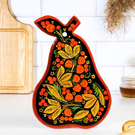 Groot board "Pear", Khokhloma