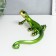 Souvenir Polystone varnish "Green Lizard" 7.5x13.5x22 cm