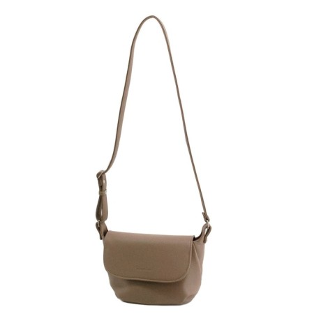 Female bag, artificial leather, beige 22x10x18 cm