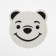 2-in-1 rug for a bowl/toilet for animals "Bear", 30 x 30 cm, white