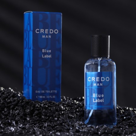Men's toilet water Credo Man Blue Label, 100 ml (based on Blue Label (Givenchy)