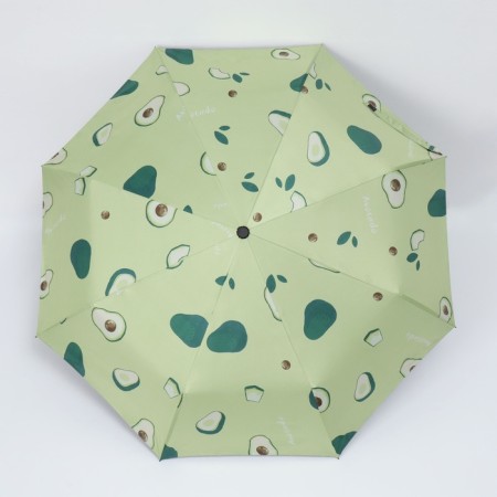 Automatic umbrella "Summer Fruit", windproof, 3 additions, 8 spokes, r = 48 cm, color mix-17