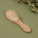 Comb - mini massage "South", 4.5 × 15.5 cm, color "Light wood"