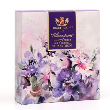 Black tea "Arden forest" with blackcurrant and mountain crystal, mix, 100 g