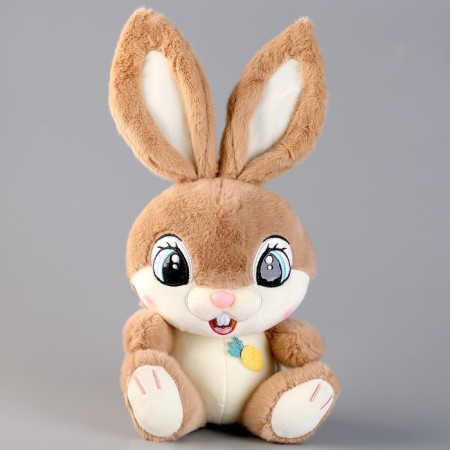 Soft toy "Bunny", 21 cm, beige