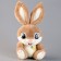 Soft toy "Bunny", 21 cm, beige