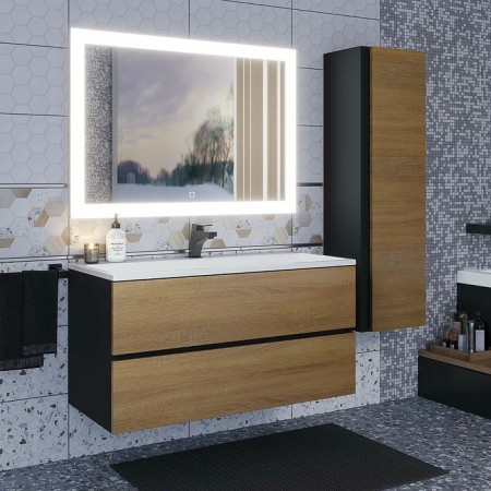Mirror Uperwood Barsa 80x70 cm, LED backlight, sensory switch, anti -recovery-2