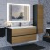 Mirror Uperwood Barsa 80x70 cm, LED backlight, sensory switch, anti -recovery