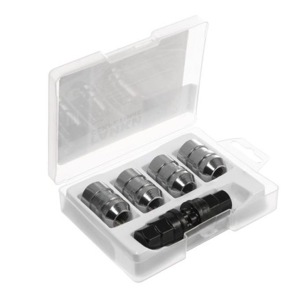 Secrets on car wheels, nut 12x1.5 mm, length 36 mm, 4 pcs + 2 keys-1