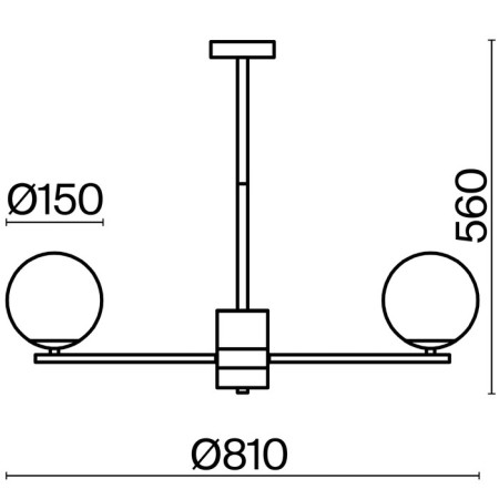 Suspended lamp Freya Fr5230PL-08BS Marble, 810x810x560 mm, E27, 8x60W, brass color-10