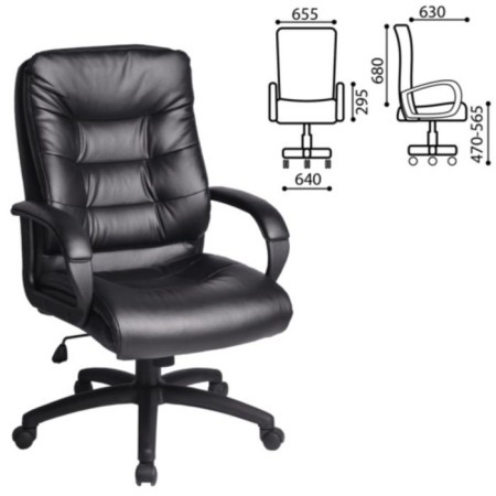 Office Office Brabix Supreme EX-503, eco-leather, black