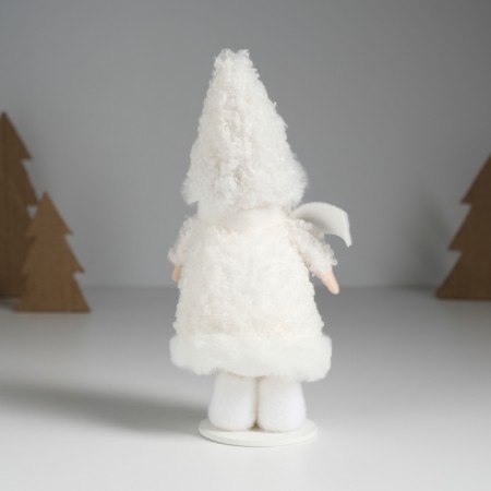 Interior doll "Baby in the lamb fur coat" 5.6x9x16 cm-3