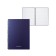 A notebook of 80 sheets in a cage on a spiral Erichkrause Total Blue, a plastic cover, an offset block, whiteness 100%, blue