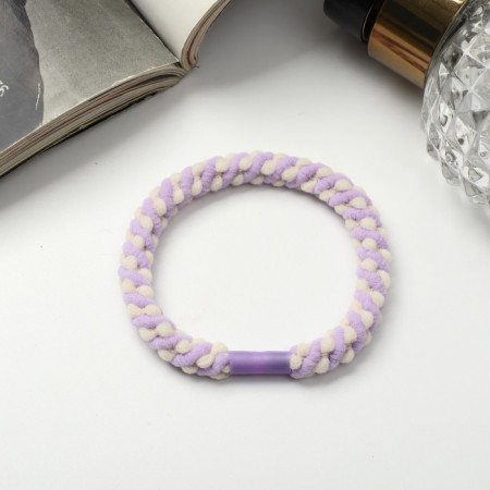 Hair elastic band "Mahrushka Sport" Weaving Diagonal, 5 cm, mix