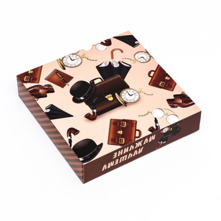 Box under 16 sweets "Best Man", 17.7 x 17.7 x 3.8 cm-4
