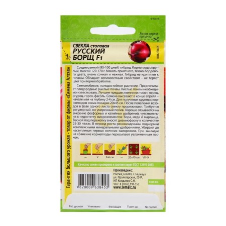 Beets "Russian borsch" F1, dining room, CPU, 1 g.-1