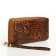 Women's wallet on lightning, brown color