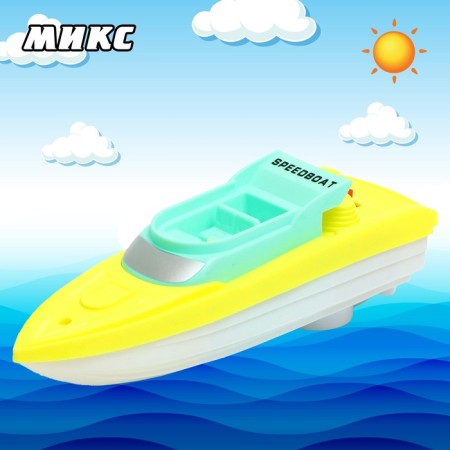 Super Speed ​​boat, works on batteries, mix color-4
