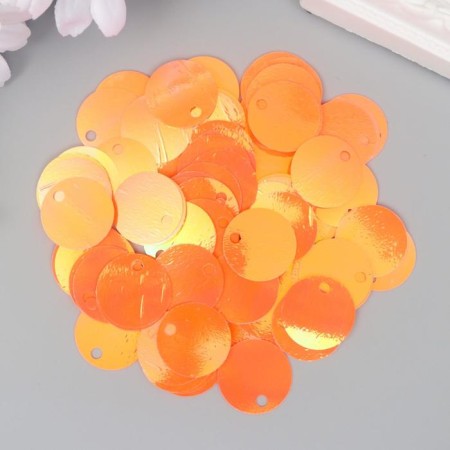 Sequins "circle" coral set 30 g d = 2 cm-1