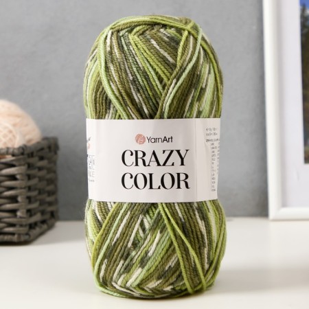 Yarn "Crazy Color" 25% wool, 75% acrylic 260m/100g (115)-4