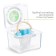 Owl-dummy is anatomical, silicone, from 0 months., Blue color