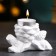 Svessel "Branch with cones" White, 10x5x6cm